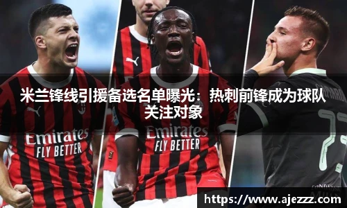 米兰锋线引援备选名单曝光：热刺前锋成为球队关注对象