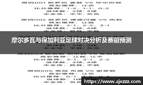 摩尔多瓦与保加利亚足球对决分析及赛前预测